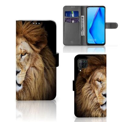 Huawei P40 Lite | Telefoonhoesje | Met pasjeshouder | Leeuw