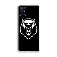 Angry Bear (black): Galaxy A51 4G Transparant Hoesje