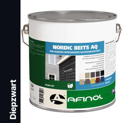 Afinol Nordic Beits AQ Diepzwart 2,5 liter