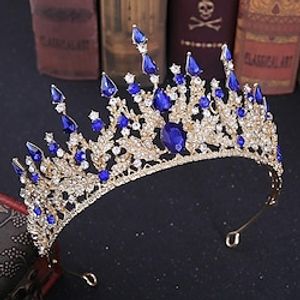 kristallen koningin kronen en tiara's met kam hoofdband voor vrouwen en meisjes prinses kronen haaraccessoires voor bruiloft verjaardag halloween kostuum cosplay Lightinthebox