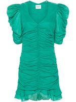 MARANT ÉTOILE Sireny ruched mini dress - Vert