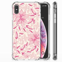 Apple iPhone Xs Max Case Pink Flowers - thumbnail