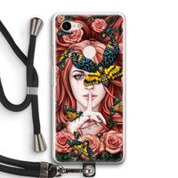 Lady Moth: Pixel 3 Transparant Hoesje met koord