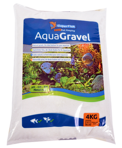 Superfish Aqua Grind Sneeuw Wit Bodembedekking 4kg - Neutrale pH, Veilig voor Vissen