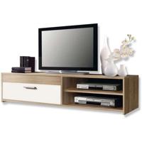 PILVI tv-meubel 120 cm eiken / wit
