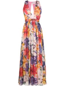 ETRO robe en soie à fleurs - Rose