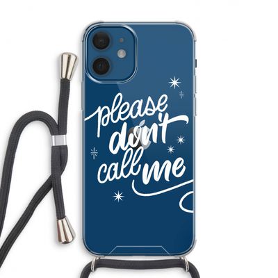 Don't call: iPhone 12 Transparant Hoesje met koord
