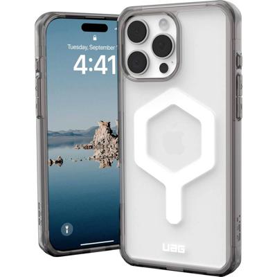 Urban Armor Gear Plyo Backcover Apple iPhone 16 Pro Max Grijs, Transparant Inductieve lading, MagSafe compatible, Stootbestendig