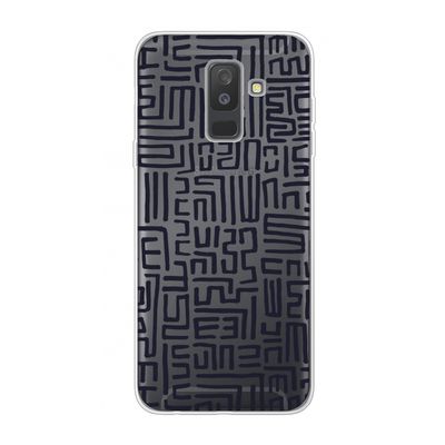 Moroccan Print: Samsung Galaxy A6 Plus (2018) Transparant Hoesje