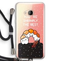 You're Shrimply The Best: HTC U Play Transparant Hoesje met koord