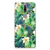 Nokia 2.4 | TPU Case | Orchidee Groen
