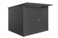 Metalen Berging AvantGarde A6 260x260x220 cm met enkele deur- Lessenaarsdak- Metaal- Biohort