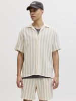 Jack & Jones Jorcoba Stripe Resort Shirt Ss Sn Overhemd 4952439 Antique White Stripes