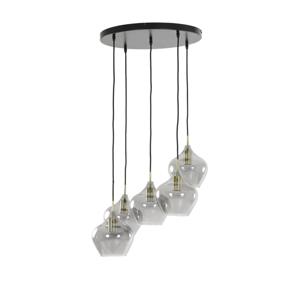 Light and Living hanglamp - brons - glas - 2948927