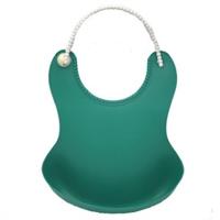 Baby peuter waterdichte siliconen BIB zuigelingen voeden lunch Roll-up schort (donkergroen) Baby peuter waterdichte siliconen BIB zuigelingen voeden lunch Roll-up schort (donkergroen)