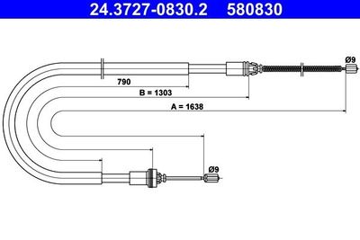 Handremkabel 24372708302