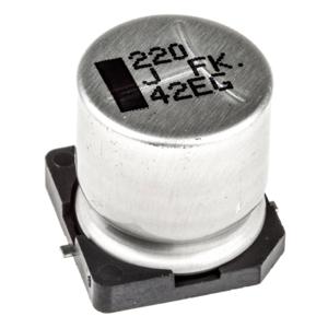 Panasonic Elektrolytische condensator SMD 220 µF 63 V 20 % (Ø) 12.5 mm 1 stuk(s)