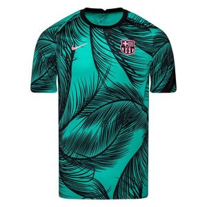 Barcelona Trainingsshirt Pre Match - Groen/Zwart/Roze Kinderen