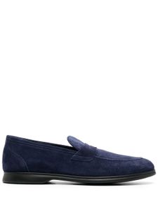 Kiton mocassins à bout en amande - Bleu