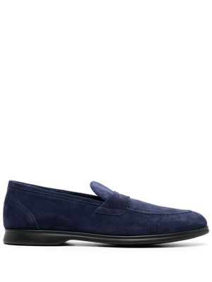 Kiton mocassins à bout en amande - Bleu