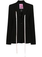 PINKO x Patrick McDowell blazer à détail de ruban - Noir