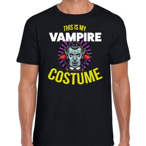 Vampire costume halloween verkleed t-shirt zwart voor heren 2XL  -