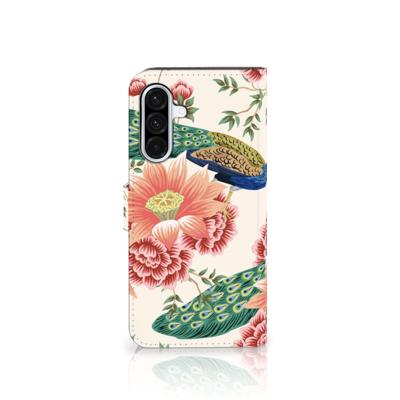Telefoonhoesje | Met pasjeshouder | voor Samsung Galaxy A36 Pink Peacock Telefoonhoesje | Met pasjeshouder | voor Samsung Galaxy A36 Pink Peacock