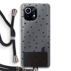 Kleine kattenkopjes: Xiaomi Mi 11 Transparant Hoesje met koord