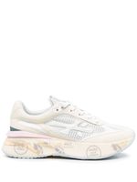 Premiata baskets lacées à patch logo - Tons neutres