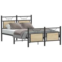 Bedframe zonder matras hout sonoma eikenkleurig 120x200 cm