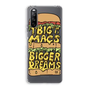Big Macs Bigger Dreams: Sony Xperia 10 III Transparant Hoesje