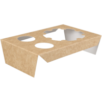 Inlay | voor sushibox | 150x95x40mm | karton | bruin/wit | 450 stuks