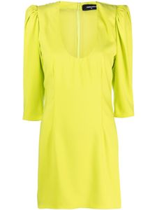 DSQUARED2 robe courte à manches bouffantes - Vert