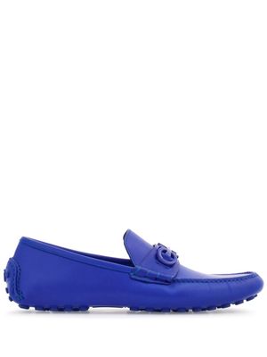 Ferragamo mocassins Driver à plaque Gancini - Bleu