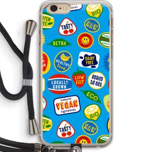 Fruitsticker: iPhone 6 PLUS / 6S PLUS Transparant Hoesje met koord