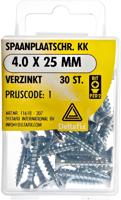 Spaanpl.schr. 4.0x25mm 30st - Deltafix