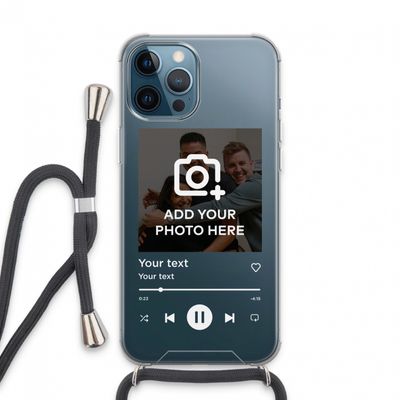 Music Player: iPhone 13 Pro Max Transparant Hoesje met koord