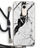 Witte marmer 2: Xiaomi Redmi 5 Transparant Hoesje met koord