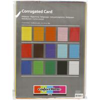 Creativ Company Ribbelkarton kleur 80gr, 10 vellen Creativ Company Ribbelkarton kleur 80gr, 10 vellen