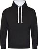 Just JH003 Varsity Hoodie - Jet Black/Arctic White - S