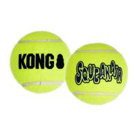 Kong Squeakair tennisbal geel met piep - thumbnail