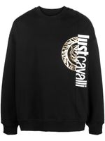 Just Cavalli sweat à logo imprimé - Noir