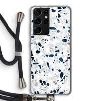 Terrazzo N°1: Samsung Galaxy S21 Ultra Transparant Hoesje met koord