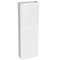 Gerimport Luchtbevochtiger waterverdamper - radiator - wit - aardewerk - 7 x 17 cm