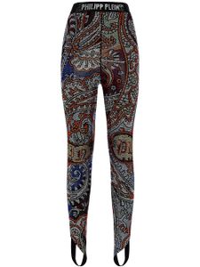 Philipp Plein legging strassé à motif cachemire - Multicolore