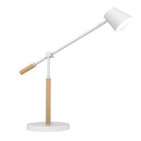 Bureaulamp unilux vicky led hout wit