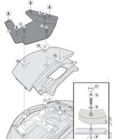 GIVI SR MM Topkofferhouder Monolock, Motorspecifieke bagage, SR3104MM