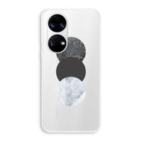 Marmeren cirkels: Huawei P50 Transparant Hoesje