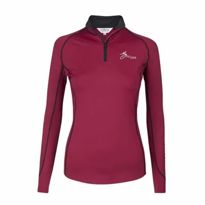 LeMieux Climate Base Layer techshirt bordeaux maat:xs LeMieux Climate Base Layer techshirt bordeaux maat:xs