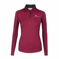 LeMieux Climate Base Layer techshirt bordeaux maat:xs